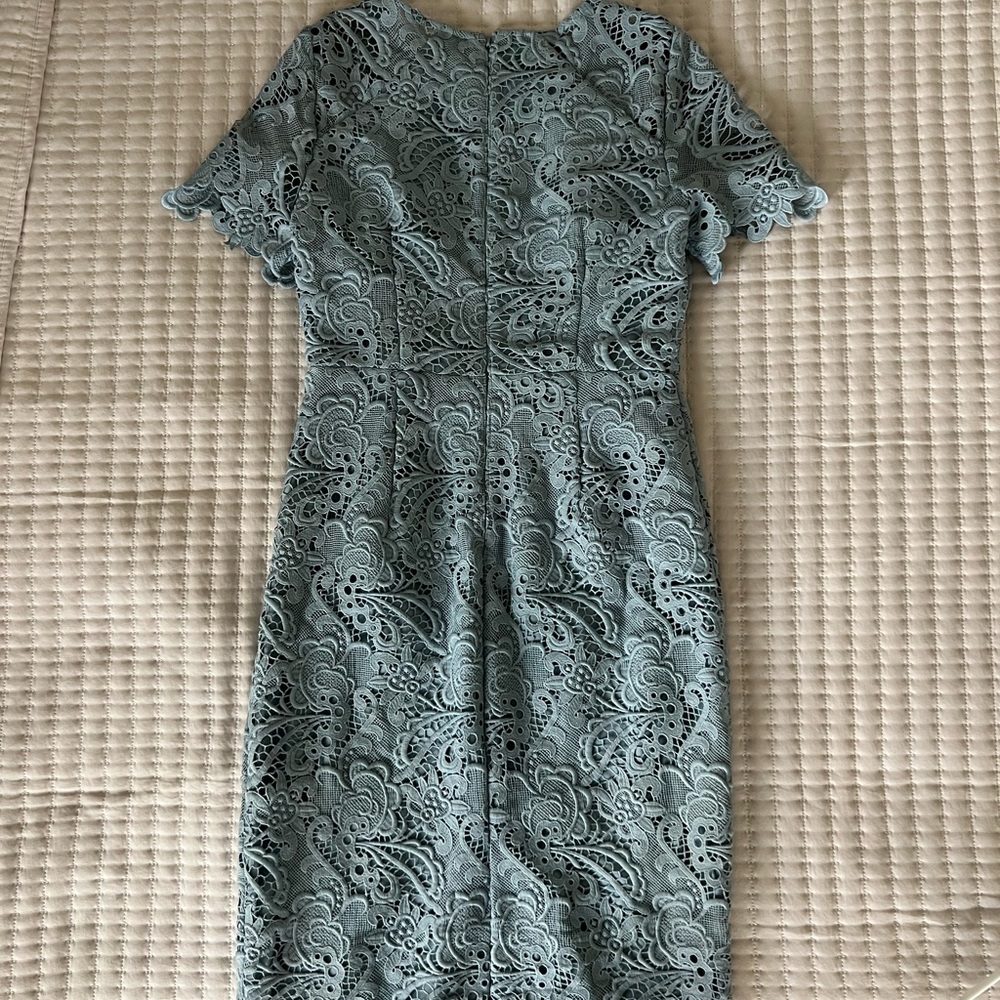 ELIZA J Cap Sleeve Jewel Neck Sheath Dress